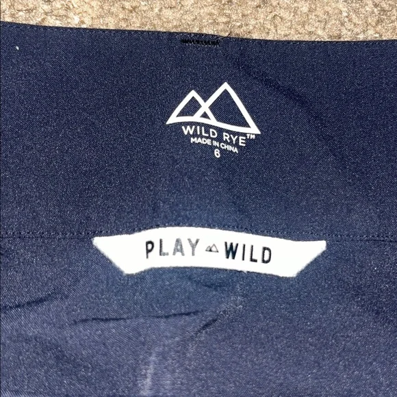 Wild Rye Freyah Mountain Bike MTB Performance Pant Navy Blue Floral Lily 6 - Picture 8 of 9